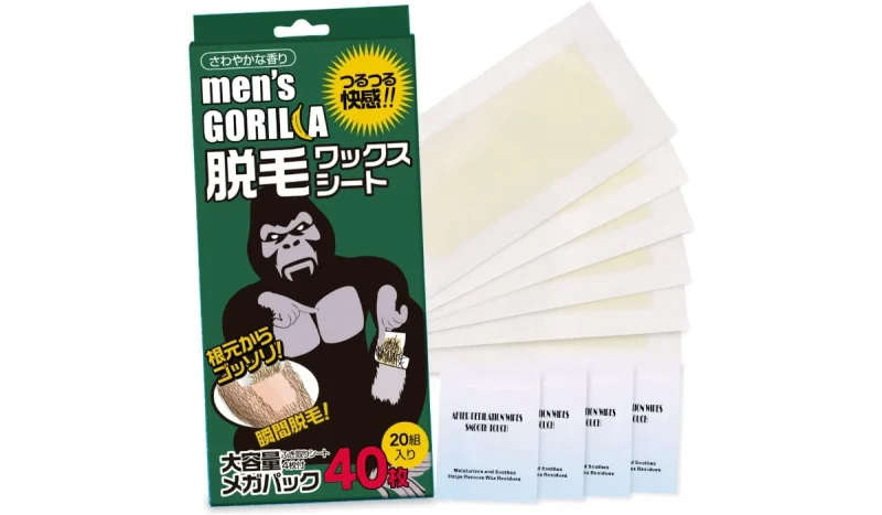 メンズゴリラ ワックス脱毛シート（大容量メガパック）