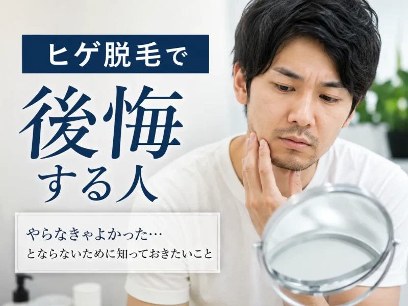ヒゲ脱毛で後悔する人