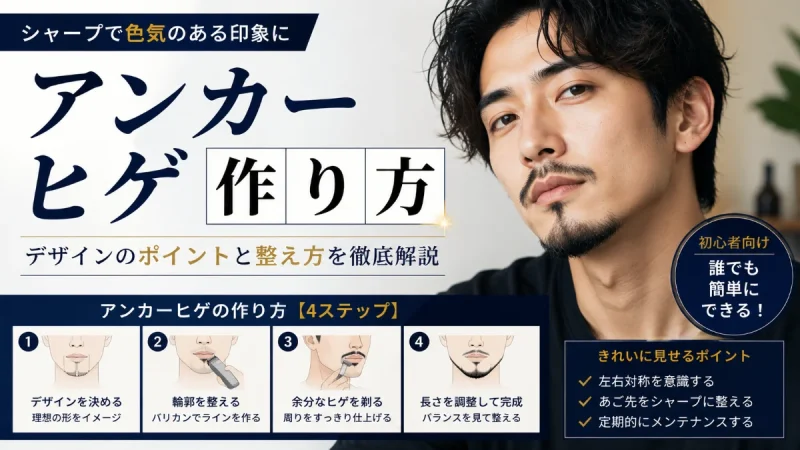 アンカーヒゲ 作り方