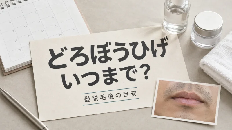 髭脱毛 どろぼうひげ いつまで