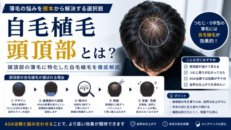 自毛植毛 頭頂部