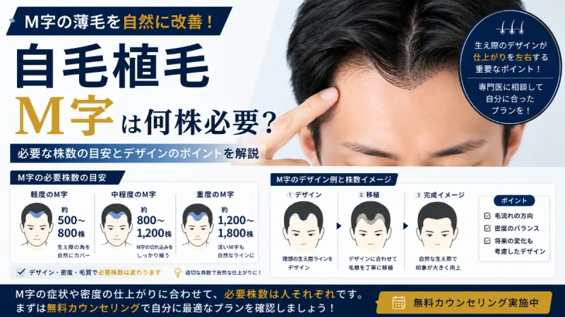 自毛植毛 M字 何株