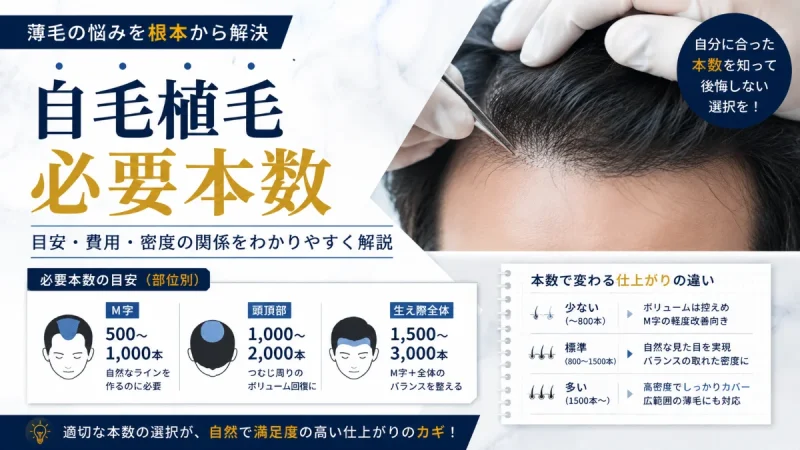 自毛植毛 必要本数