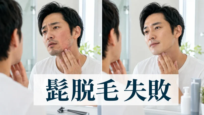 髭脱毛 失敗