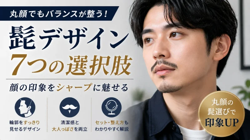 丸顔 髭 似合うデザイン
