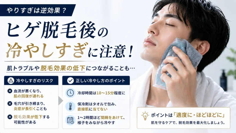 髭脱毛後 冷やしすぎ