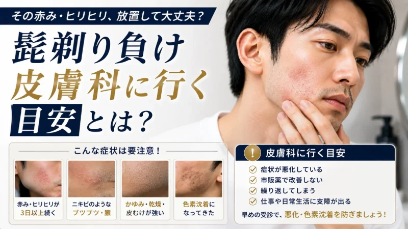 髭剃り負け 皮膚科 行く目安