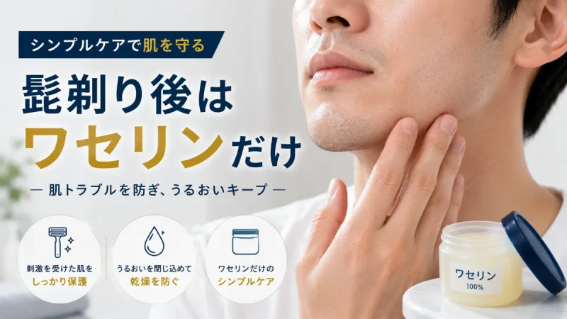 髭剃り後 ワセリン だけ