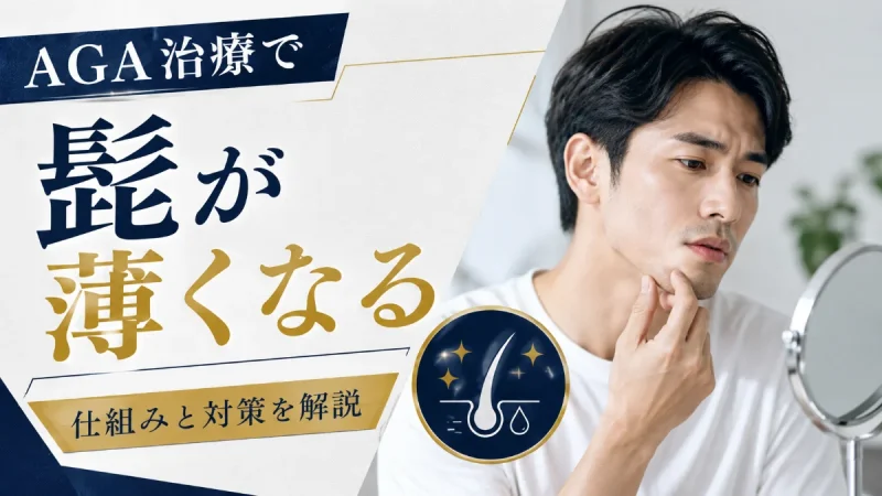 AGA治療で髭が薄くなる