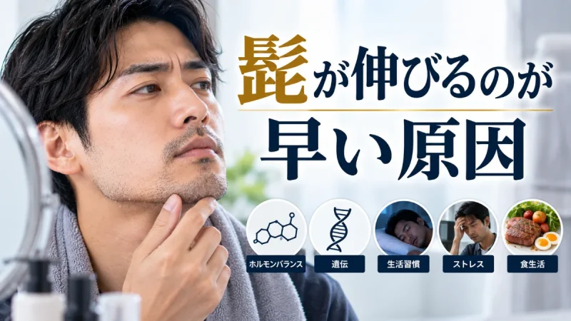 髭が伸びるのが早い原因
