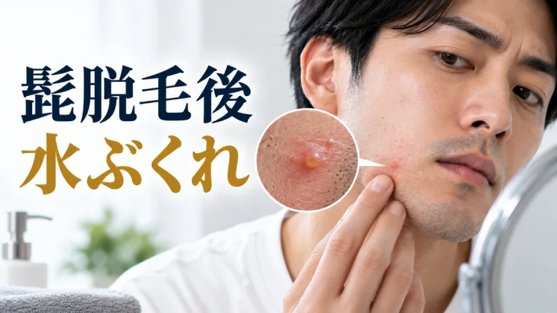 髭脱毛後 水ぶくれ
